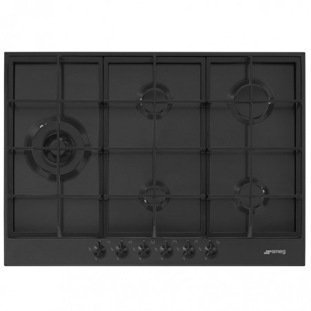 Encimera Smeg PX375LMB Negro 75cm