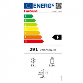 Frigorífico Combi Corbero ECCH315EW No Frost 186cm