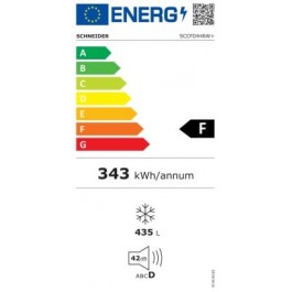 Arcon SCHNEIDER SCCFD446W+ de 87cm Blanco