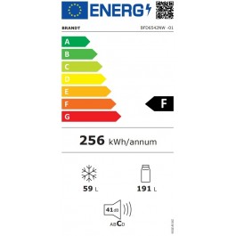 Frigorífico BRANDT BFD6542NW de 167cm No Frost Blanco