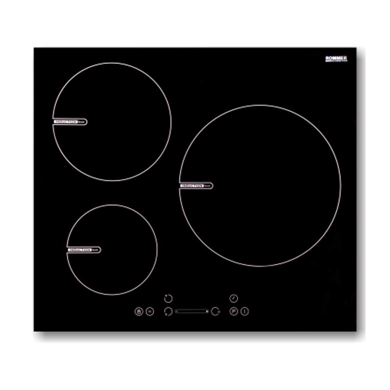 Vitrocerámica Induccion Rommer INDU62 3 Zonas 60cm