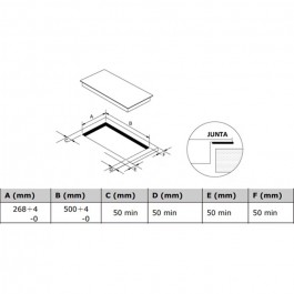 Vitrocerámico de Induccion modular Midea MCID351 30cm 2 Zonas