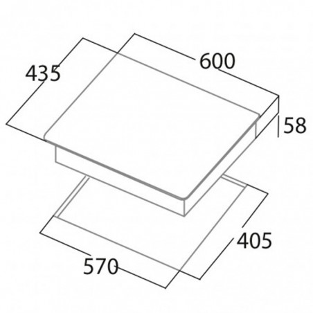 Placa de Inducción Cata IB 5003 BK 60cm 3 Zonas