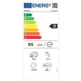 Lavavajillas Integrable Hisense HV643D60 de 60cm Inox 16 Servicios