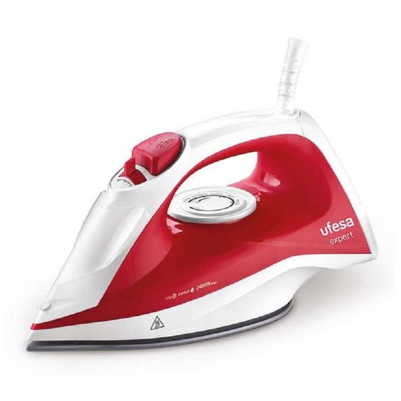 Plancha Ropa Ufesa PV1110C de Vapor continuo 2400w Rojo