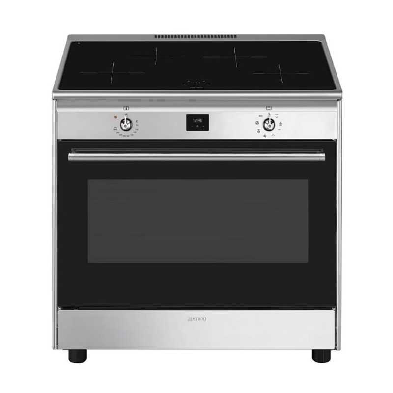 Cocina Smeg CG90CIXT de 60cm Inducción 4 Fuegos Negro