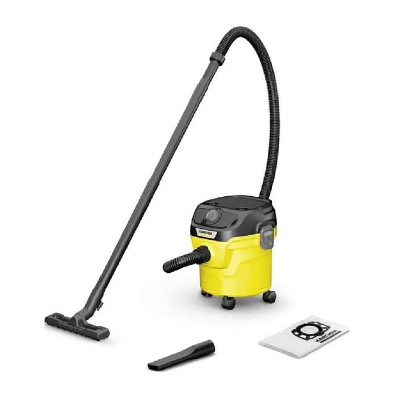 Aspiradora Karcher KWD1 de 1000w 12 Litros Negro y Amarillo