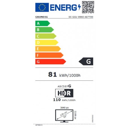 Televisor Grundig 55GGU8960 de 55" Smart Tv 4k