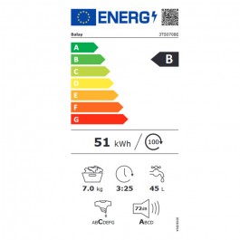 Lavadora Balay 3TS070BE de 7kg 1000rpm