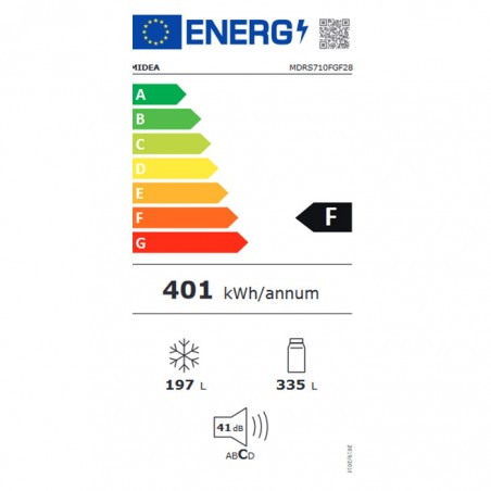 Frigorifico Americano Midea MDRS710FGF28 de 176cm No Frost