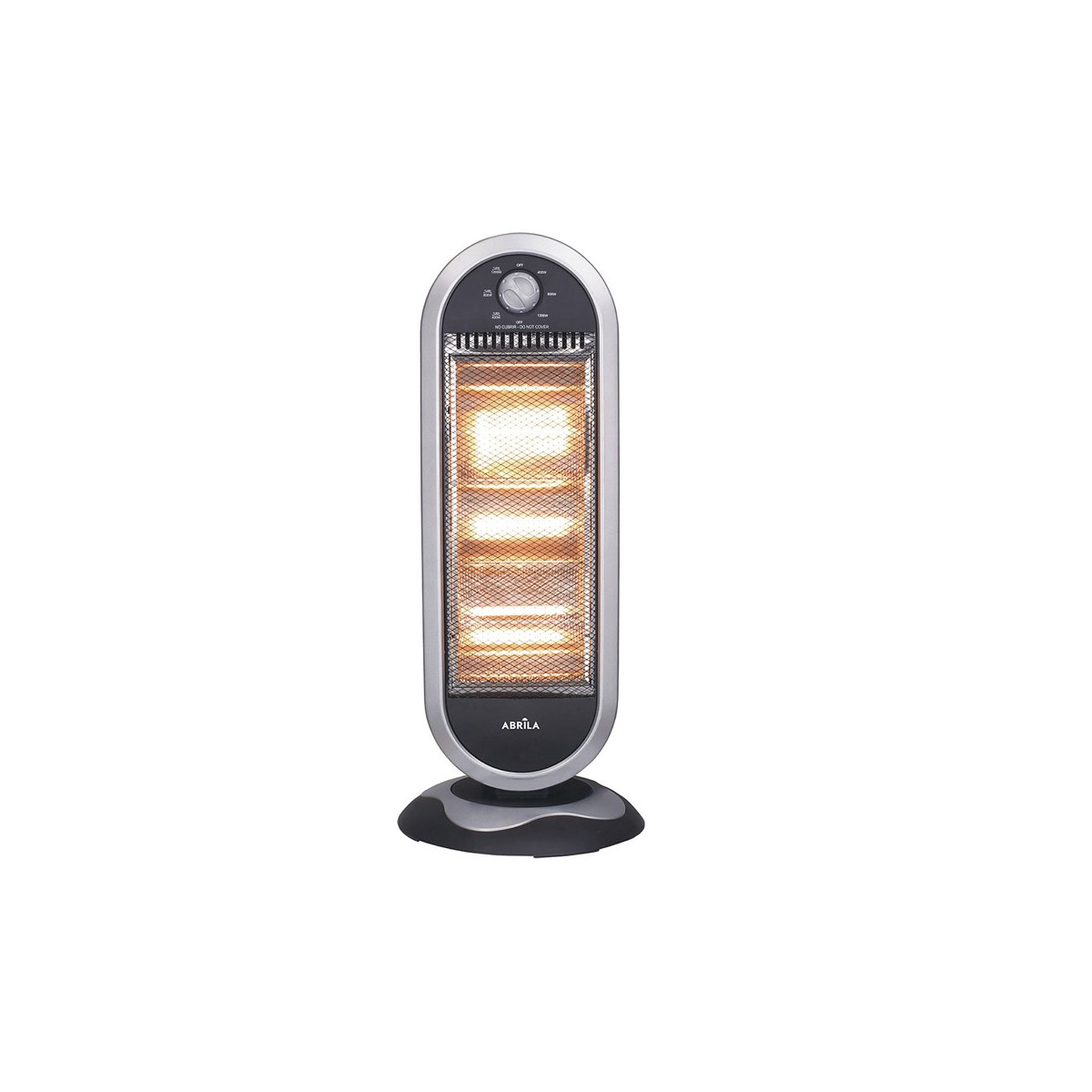 Estufa Elect Fabrilamp Candente 1200w Negro Plata 3potencias