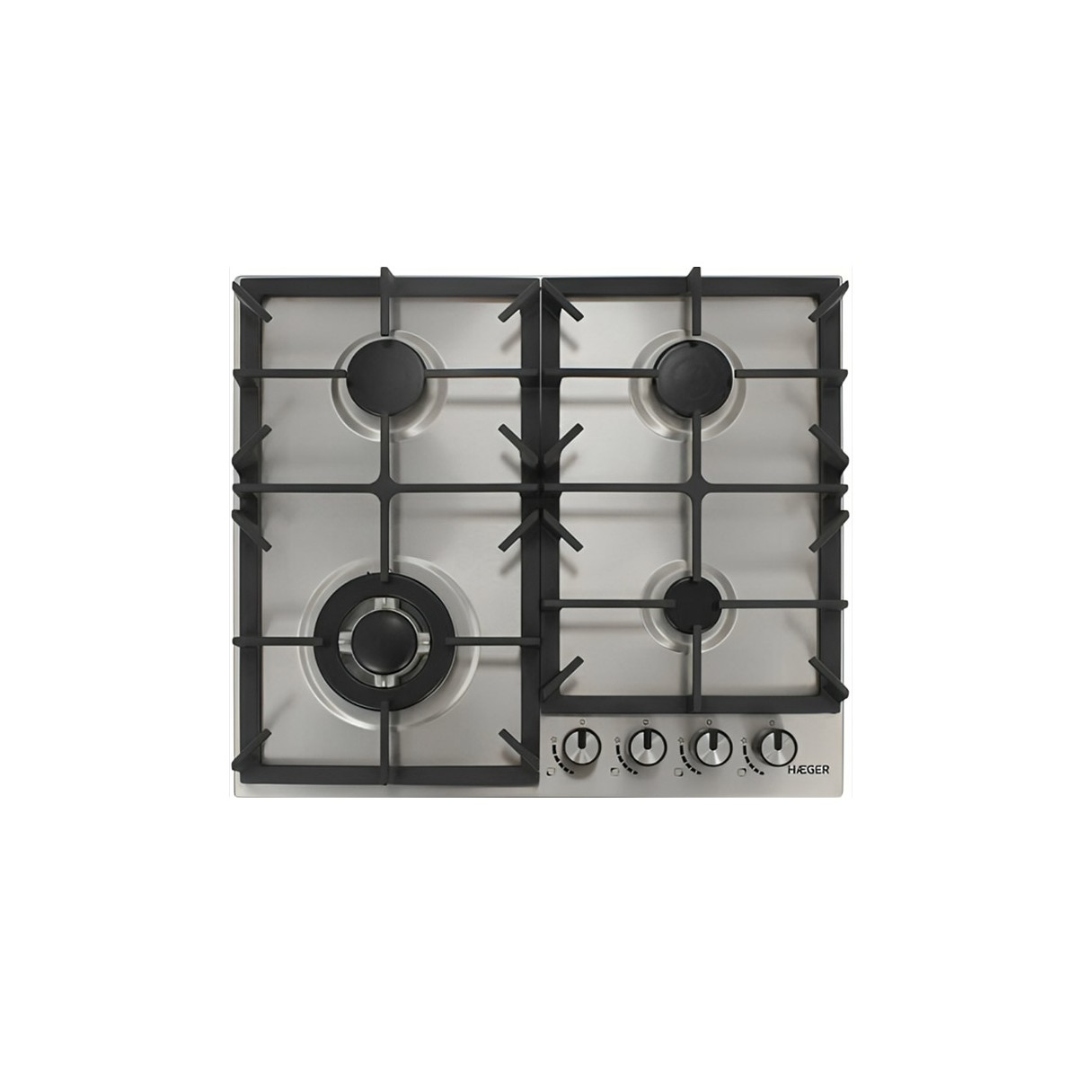 Encimera Haeger PG4GI005A 4 Fuegos Gas Inox