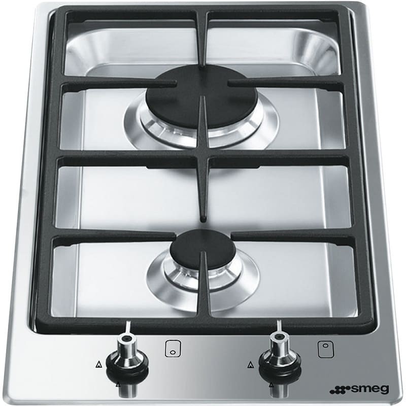 Encimera  SMEG PGF32G de 30 cm 2 fuegos Inox