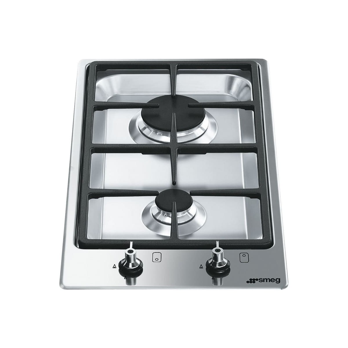 Encimera  SMEG PGF32G de 30 cm 2 fuegos Inox