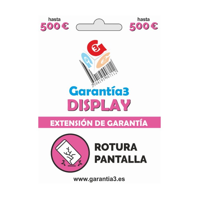 GARANTÍA3 – DISPLAY 500