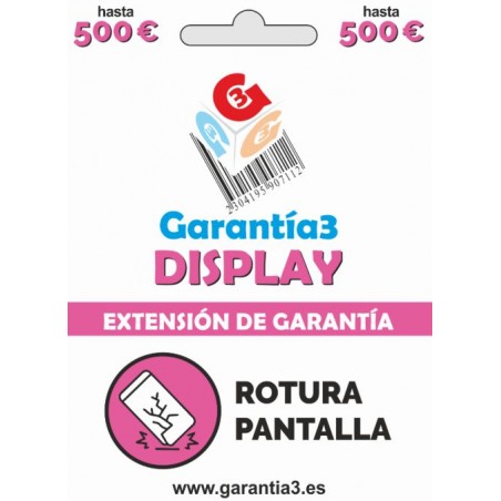 GARANTÍA3 – DISPLAY 500