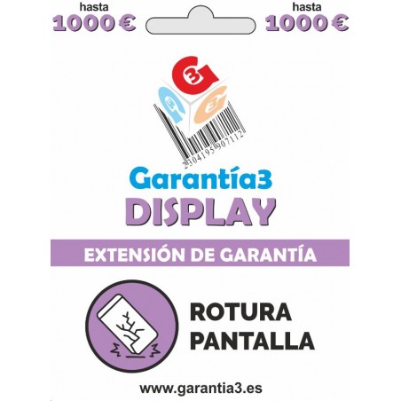 GARANTÍA3 – DISPLAY 1000
