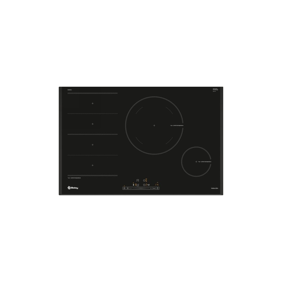 680,02 € - Placa inducción Balay 3EB989LU de 80cm 4 Fuegos