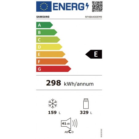 Frigorífico Americano Samsung RF48A400EM9/EF de 179cm No Frost Inox