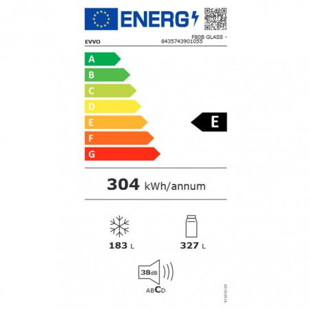 Frigorifico Americano Evvo F80B de 183cm No Frost