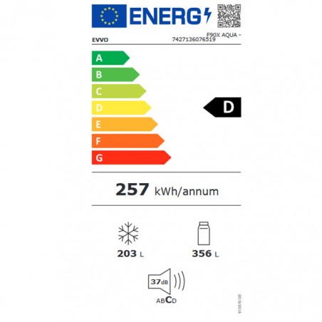Frigorifico Americano Evvo F90X de 183cm No Frost
