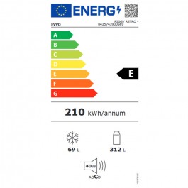 Frigorifico Evvo F50BG de 148cm Ciclico