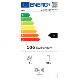 Frigorifico Minibar Evvo F25G de 90cm Ciclico