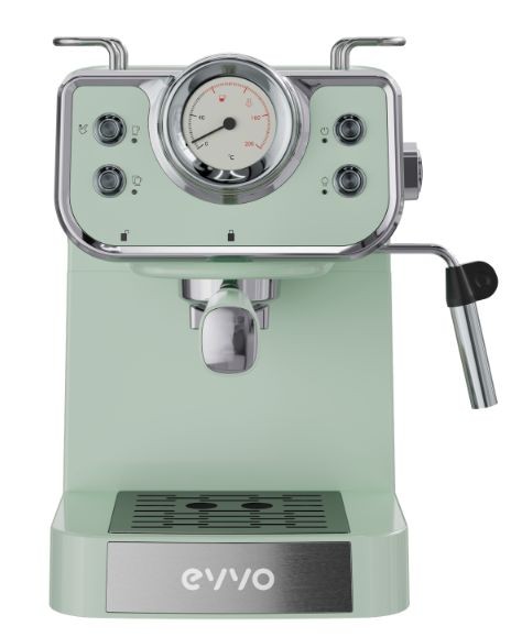 Evvo Cafetera Express Intensa Retro, 15 Bares, 950w, Doble Salida