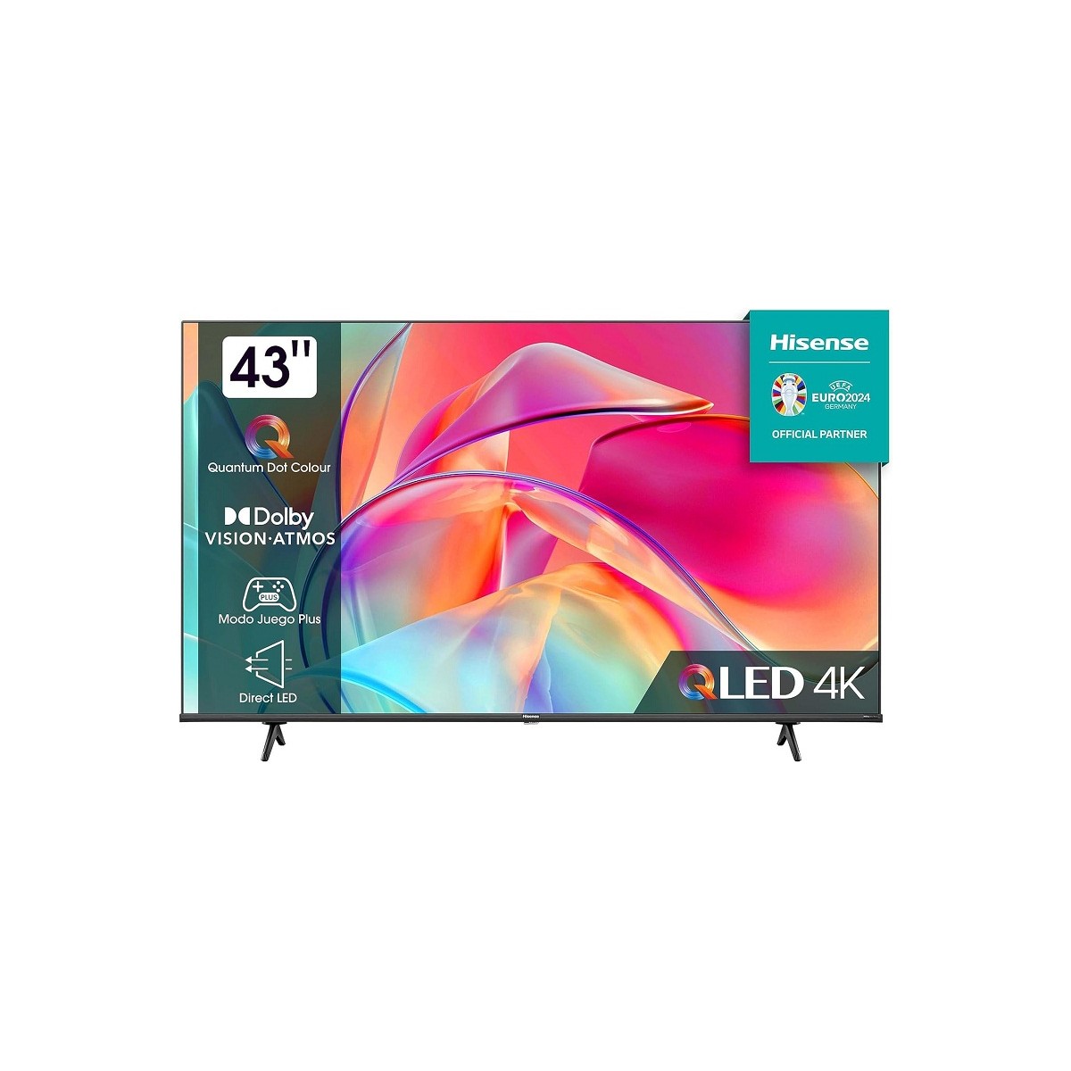 Televisor Hisense 43E77KQ de 43" 4k Led Smart Tv