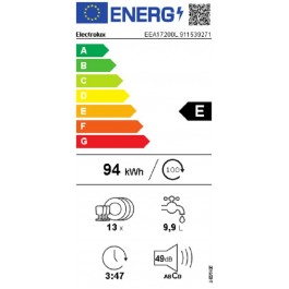 Lavavajillas Integrable Electrolux SEE17200L de 60cm 13 Servicios