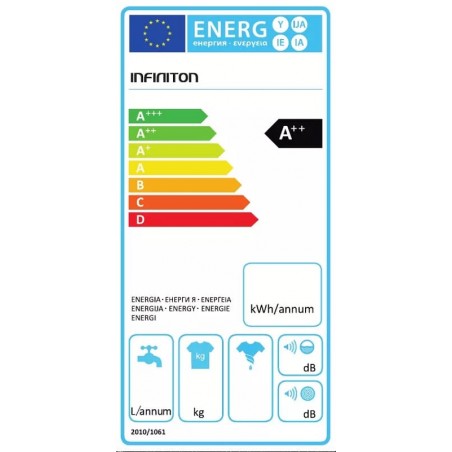 Lavadora Infiniton WM602 de 6Kg 1000rpm A++