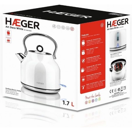 Hervidor Haeger EK22W023AS de 2200w 1.7 Litros