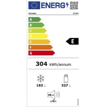 Frigorifico Americano Cecotec FD510GLASSE de 183 No Frost Negro