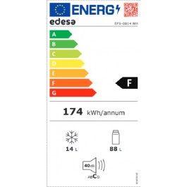 Frigorifico Edesa EFS0814WHA de 84cm