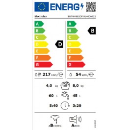 Lavasecadora Integrable Electrolux EN7W4862OF de 8-4kg 1600rpm