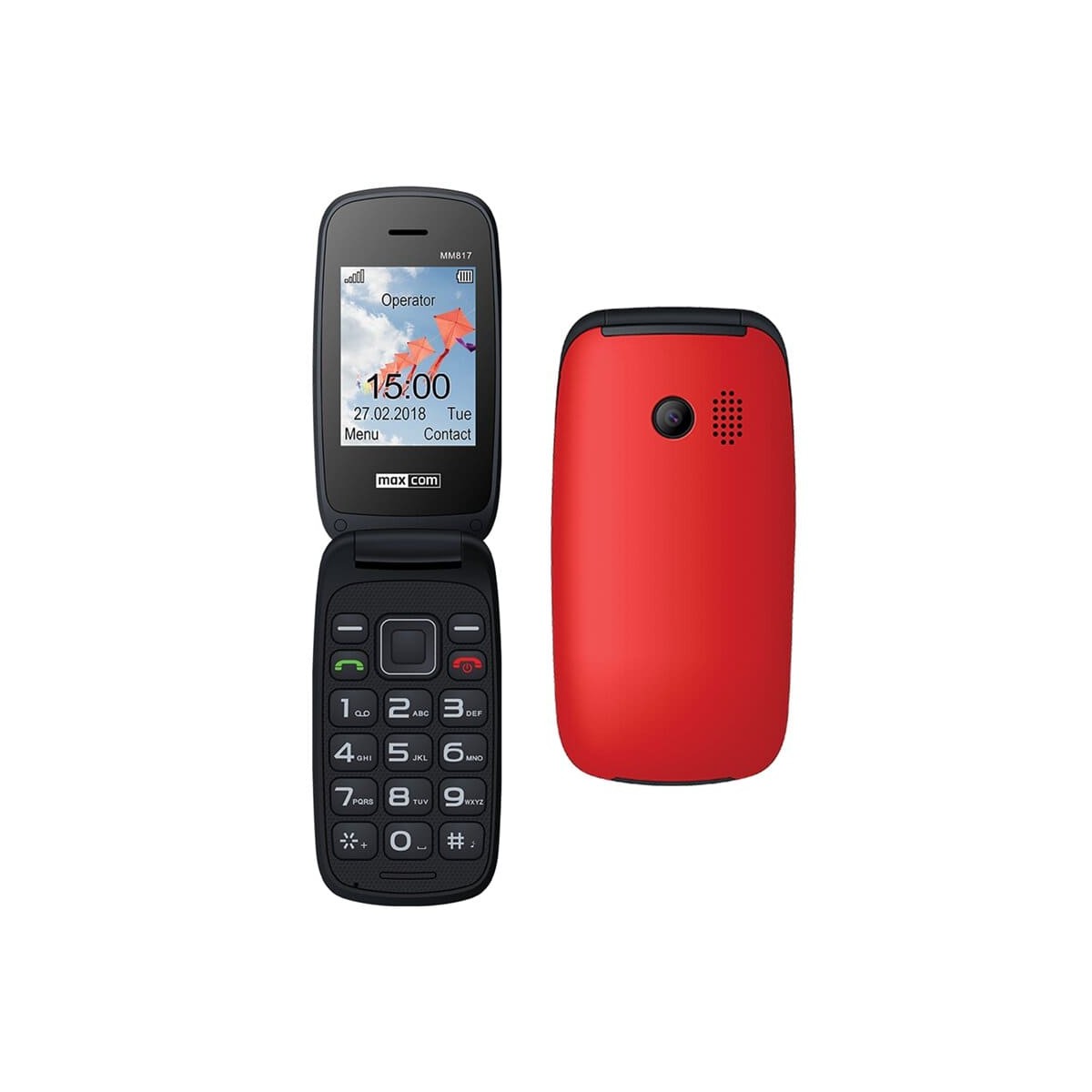 TELEFONO MOVIL MAXCOM MM817 2,4" 2G RED 2,4"