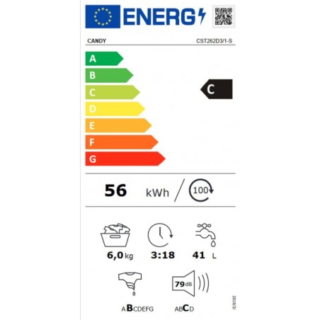 Lavadora Candy CST262d31S de 6kg 1200rpm