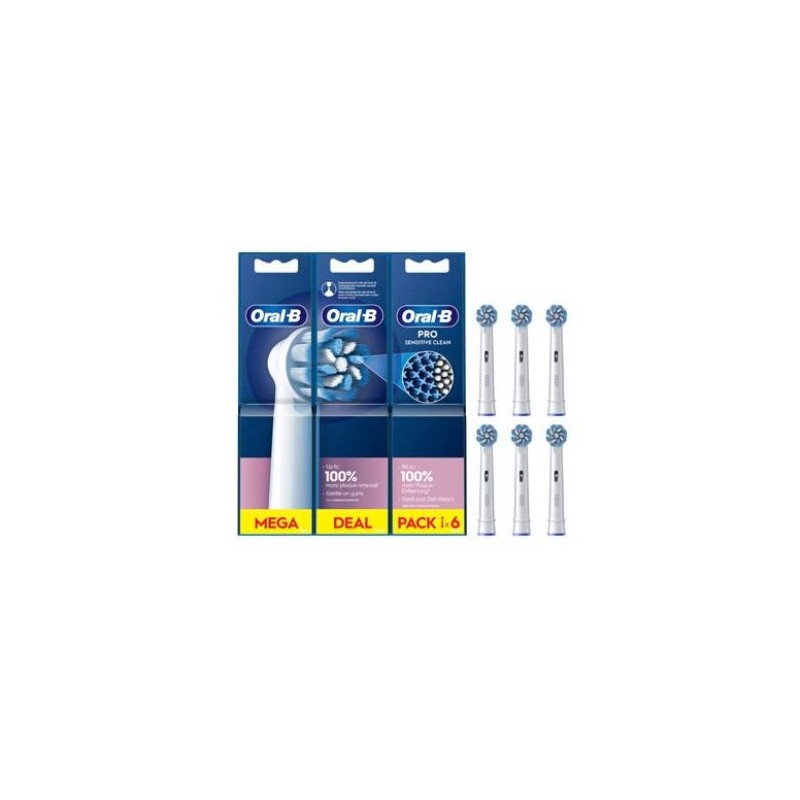 RECAMBIO ORAL-B CEPILLO DENTAL EB60-6 (2+2+2) SENSITIVE