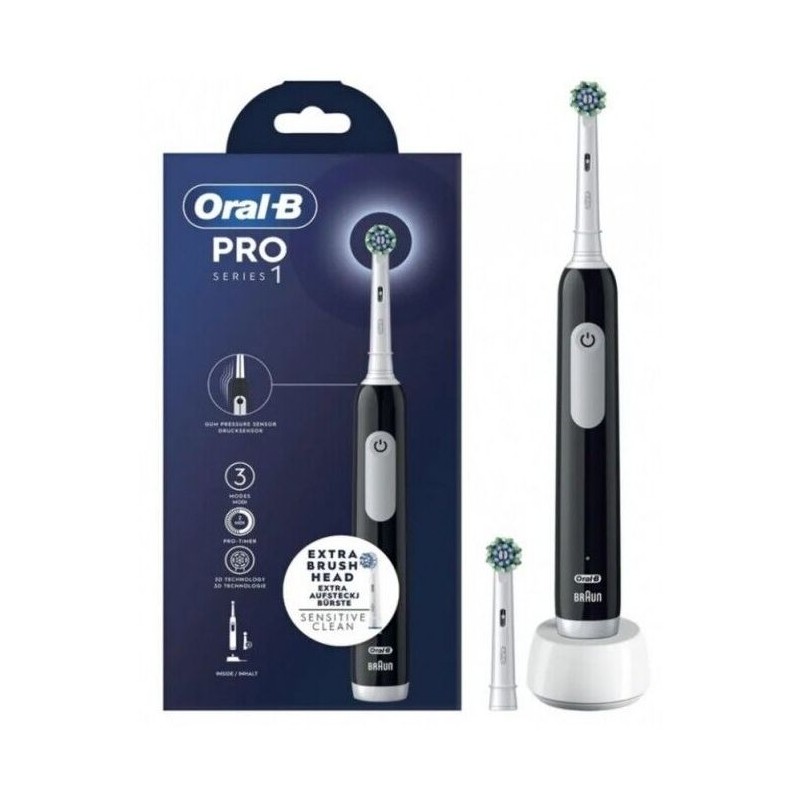 CEPILLO DENTAL ORAL-B PRO1 BLACK (EB50RX+EB60X)