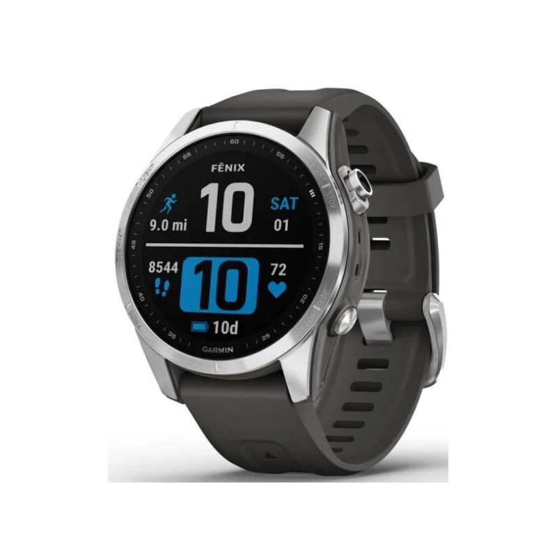 Reloj Garmin FENIX 7S Plata/Grafito