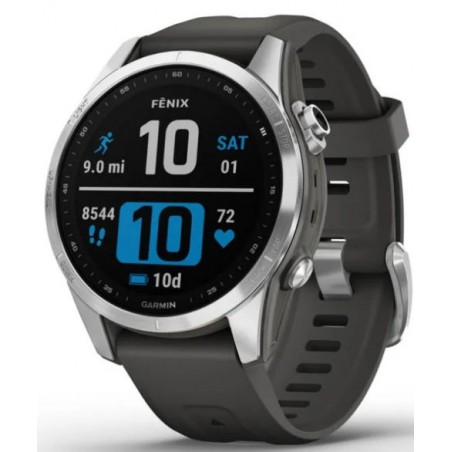 Reloj Garmin FENIX 7S Plata/Grafito