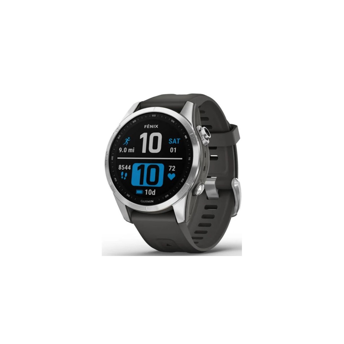 Reloj Garmin FENIX 7S Plata/Grafito