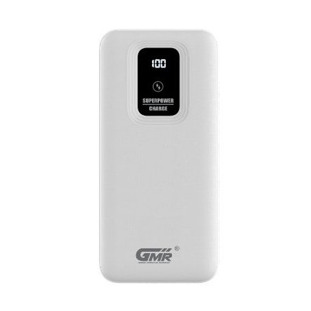 PowerBank Goms GOPB08BLK de 25.000mah Blanco Tipo C Recargable Pila