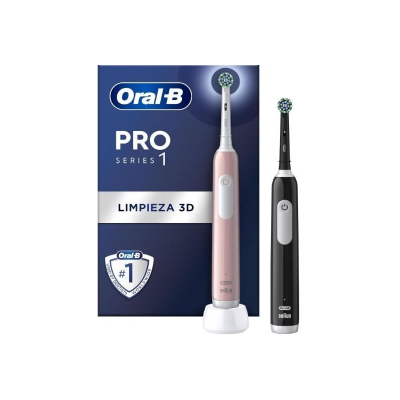 Cepillo Dental ORAL-B Pro Series 1 Pack Doble Rosa/Negro