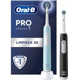 Comprar Cepillo Dental ORAL-B Pack Duplo PRO 1 negro + azul Oferta Outlet