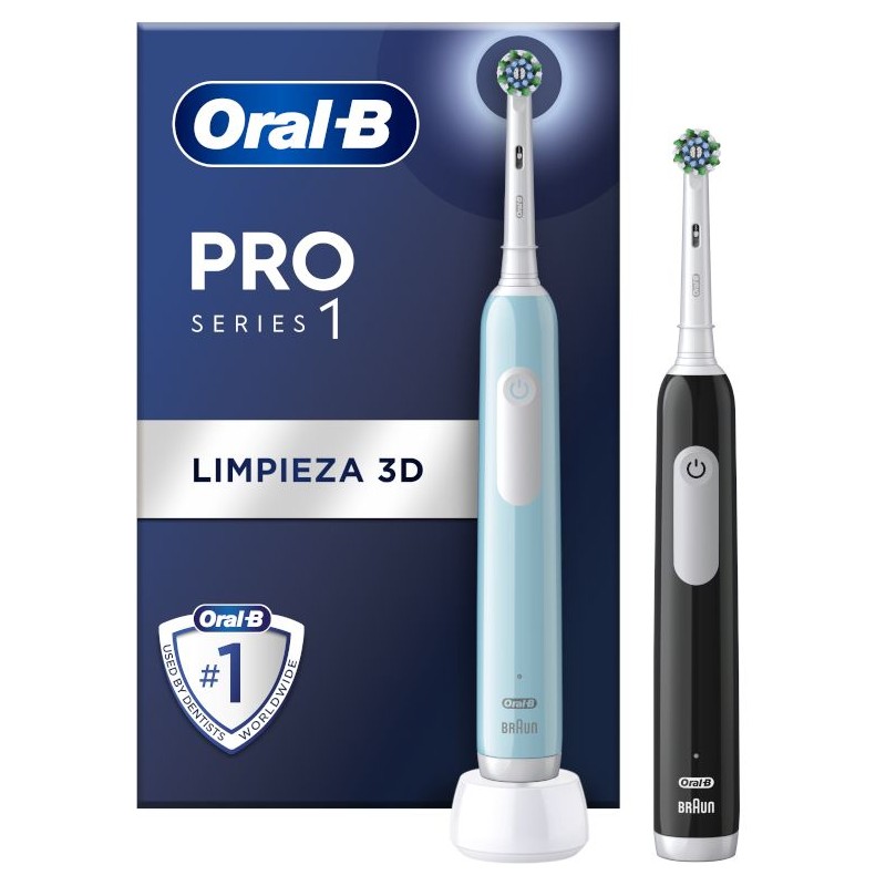 Cepillo Dental ORAL-B Pack Duplo PRO 1 negro + azul