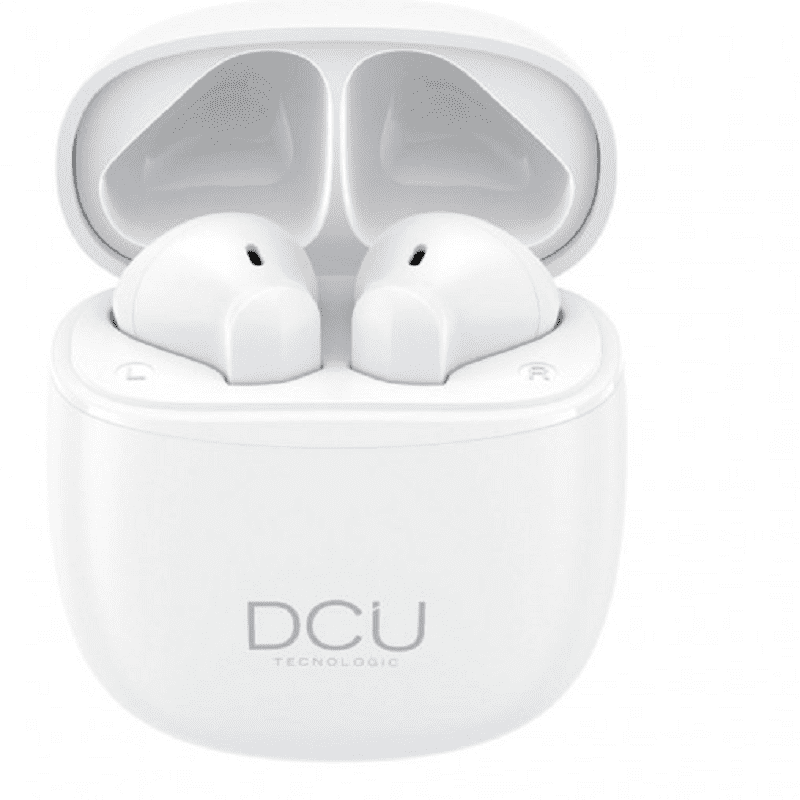 Auriculares de Boton DCU Earbuds Blanco Bluetooth