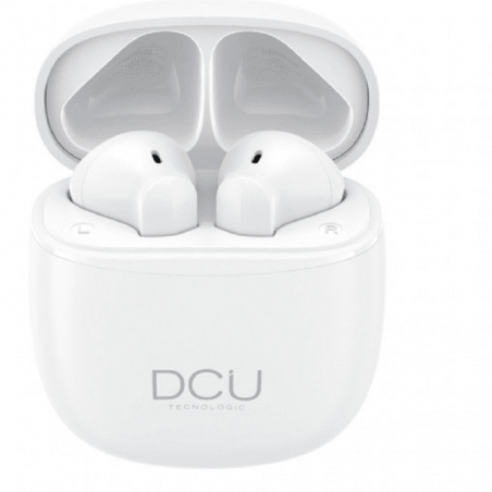 Auriculares de Boton DCU Earbuds Blanco Bluetooth