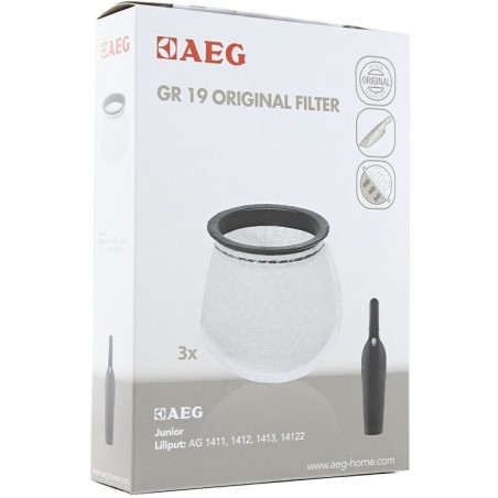 Filtros para aspirador de mano Aeg GR19 Junior