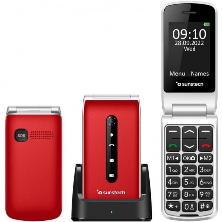 Telefono Móvil SUNSTECH CELT18 Rojo